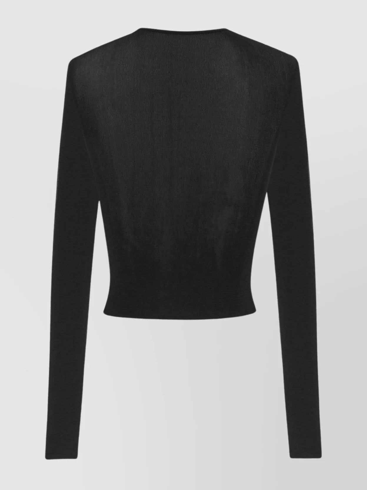 Saint Laurent Strickoberteil Mit Rundhalsausschnitt In Black