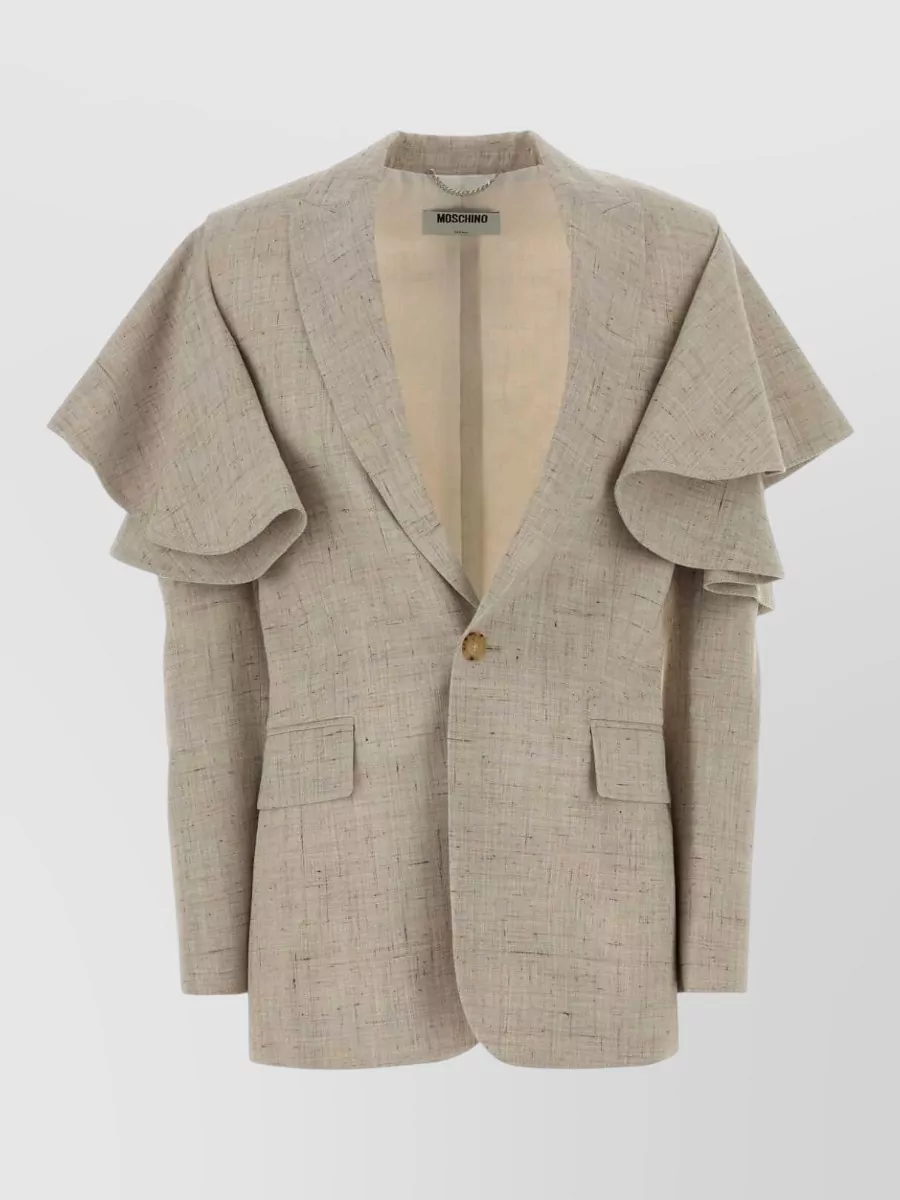 Moschino Mélange Jersey Blazer