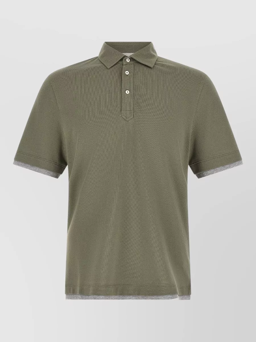 Brunello Cucinelli cotton piqué polo shirt