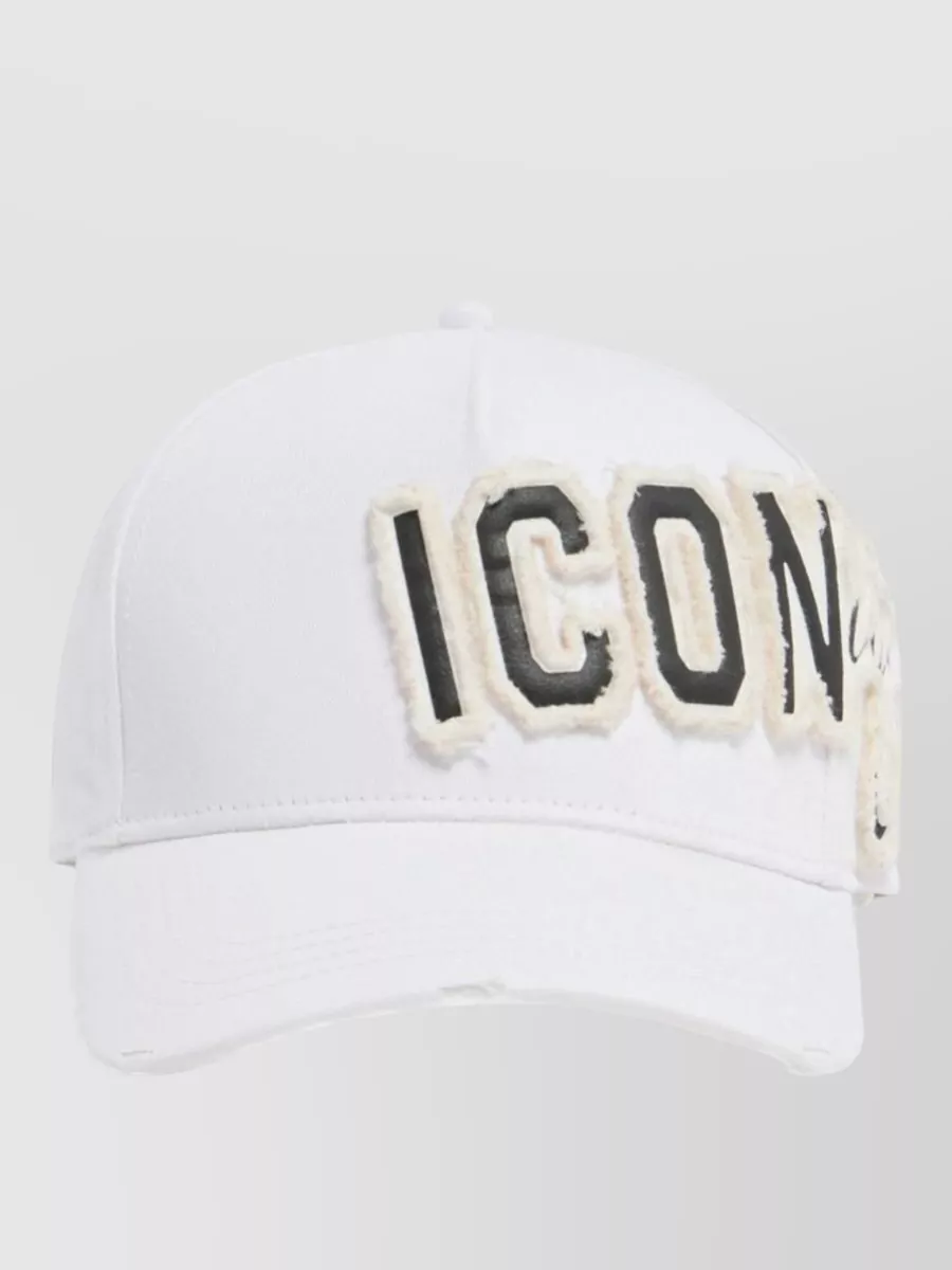 Dsquared2 logo appliqué baseball cap