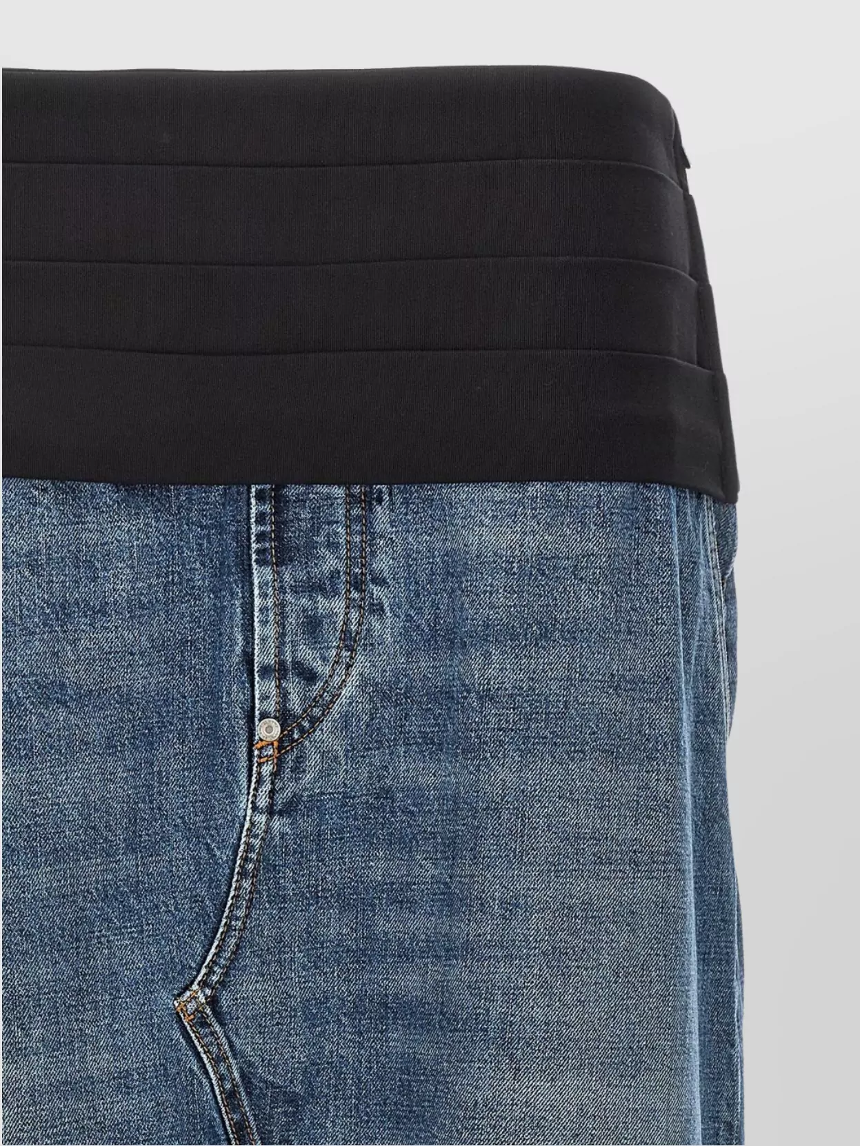 Stella Mccartney Tuxedo Band Skirt With Slit And Pockets