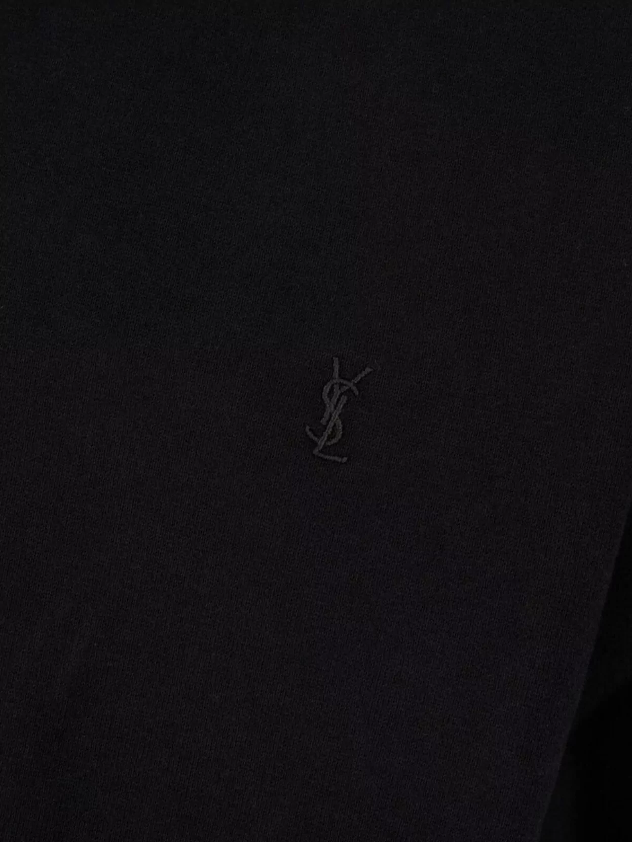 Shop Saint Laurent Cotton Crew Neck Sweatshirt