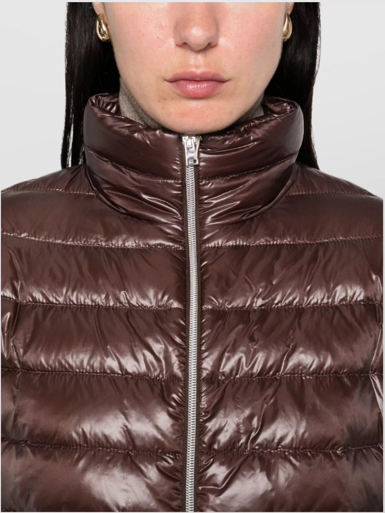 Herno Collar Hooded Sleeves Quilted Pockets