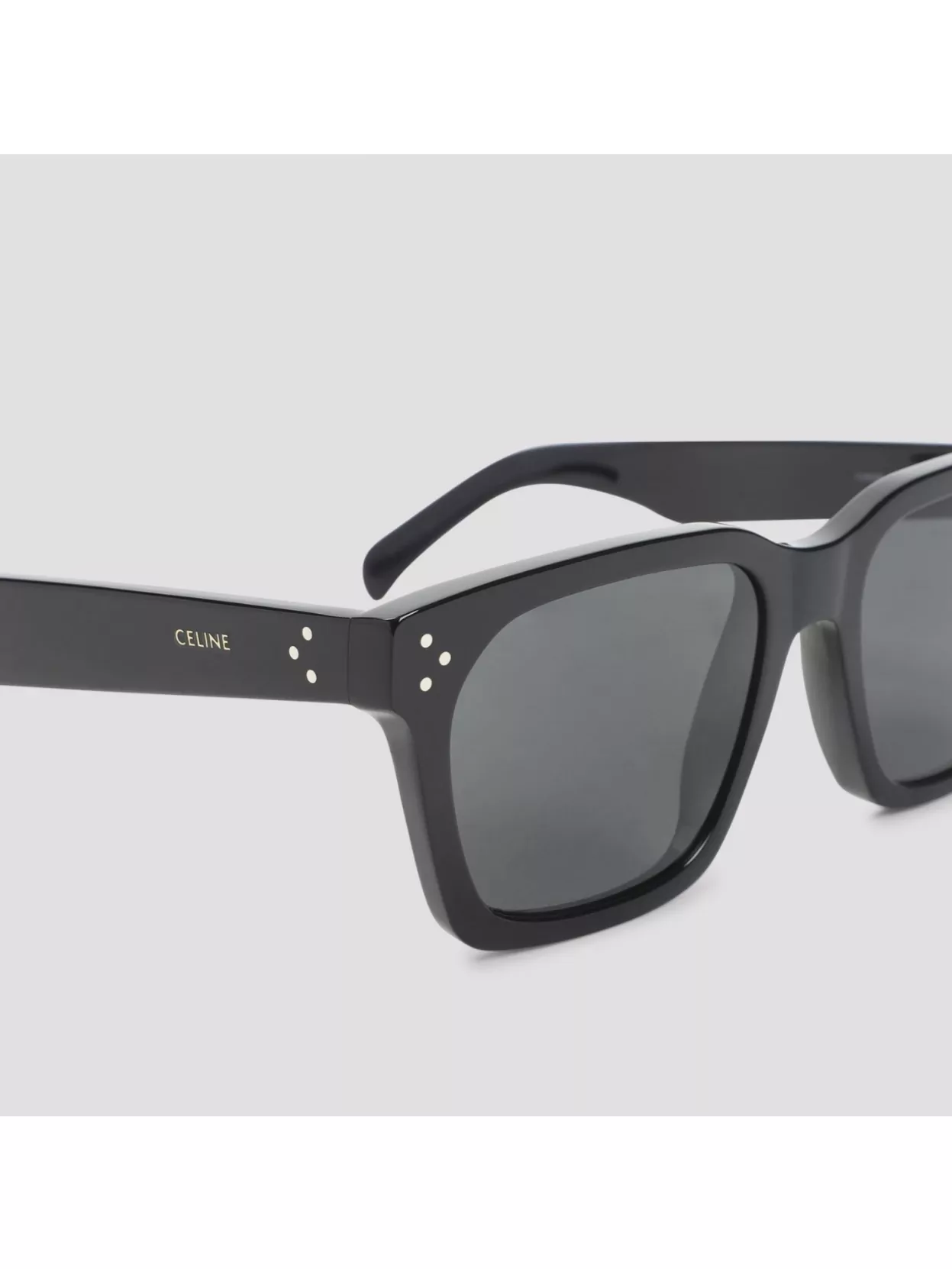 Celine Square Frame Sunglasses Dark Lenses Metal Accents