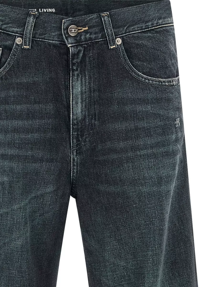 Diesel Akemi Wide Leg Jeans Belt Loops