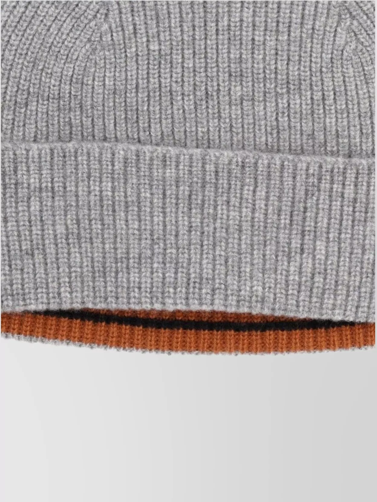 Zegna Ribbed Brimmed Hat Folded Edge