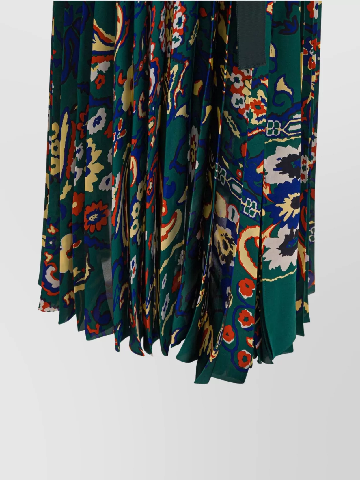 Sacai Skirt With Floral Print And Elastic Waistband