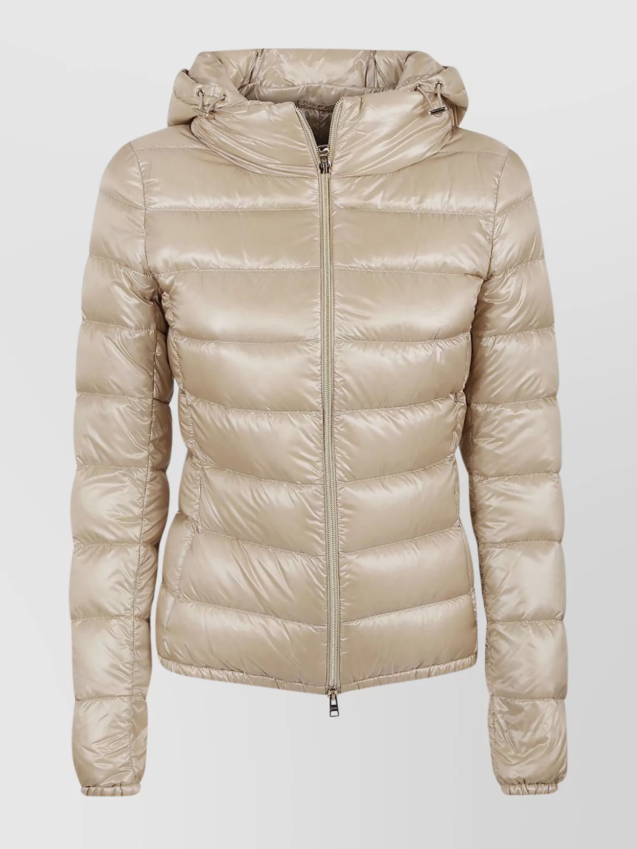 Herno Nylon Bomber With Hood And Pockets In Cream