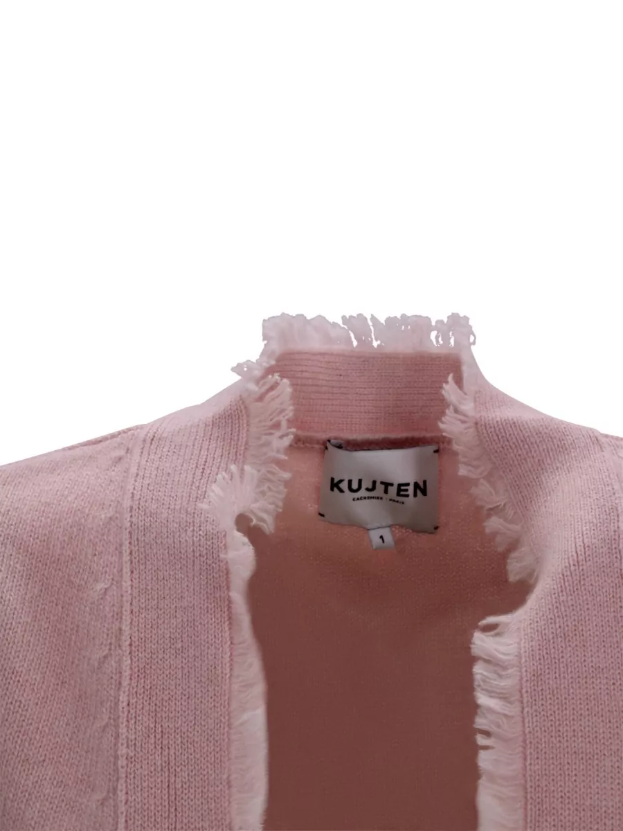 Kujten Cashmere Cropped Oversized Vest
