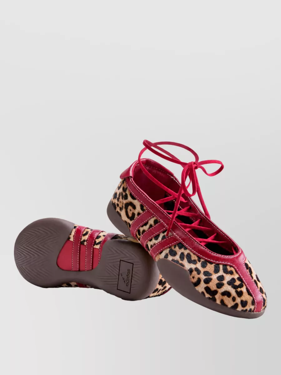 Adidas Leather Lace-Up Ballerina Shoes