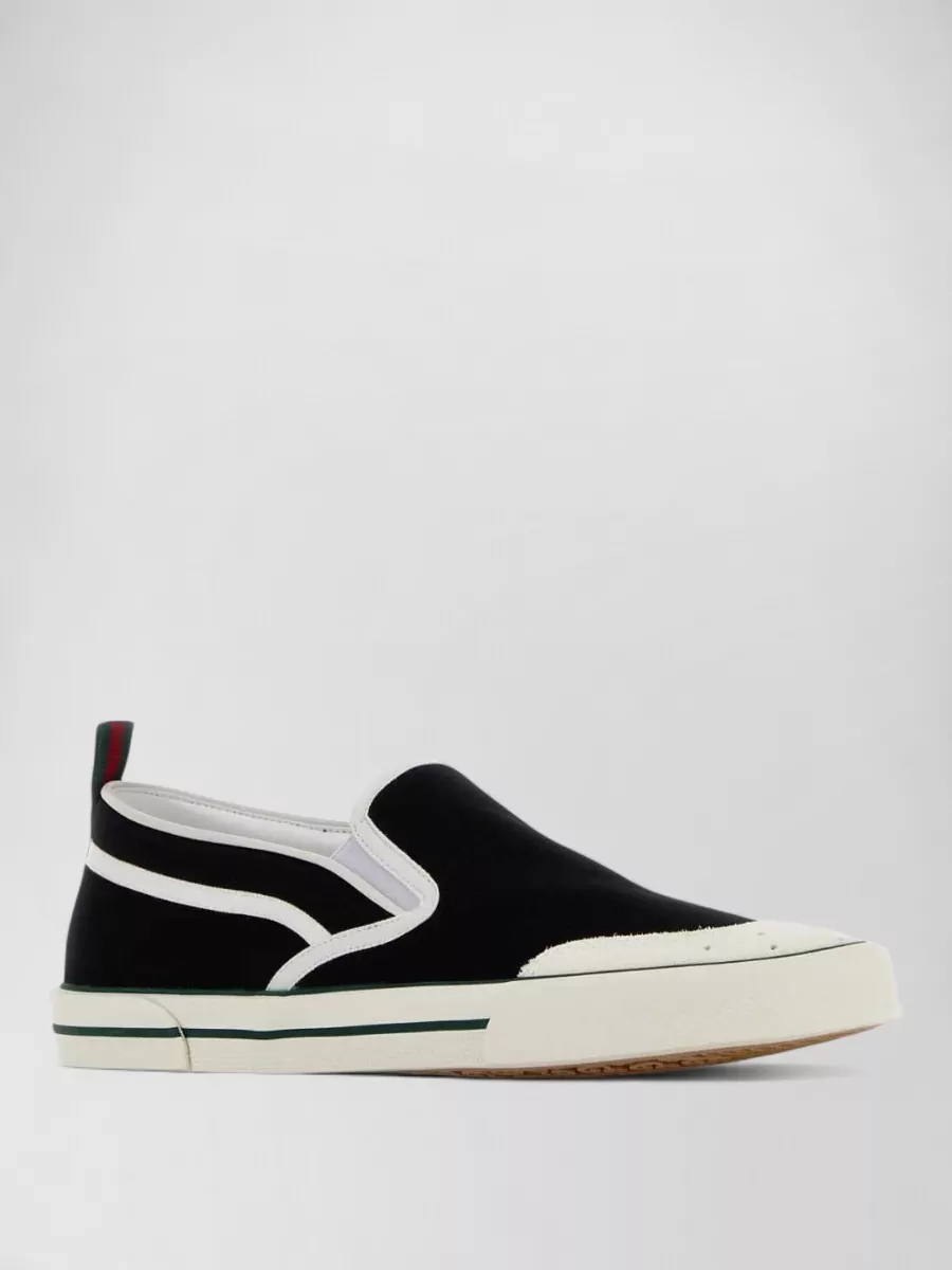 Gucci canvas slip-on sneakers