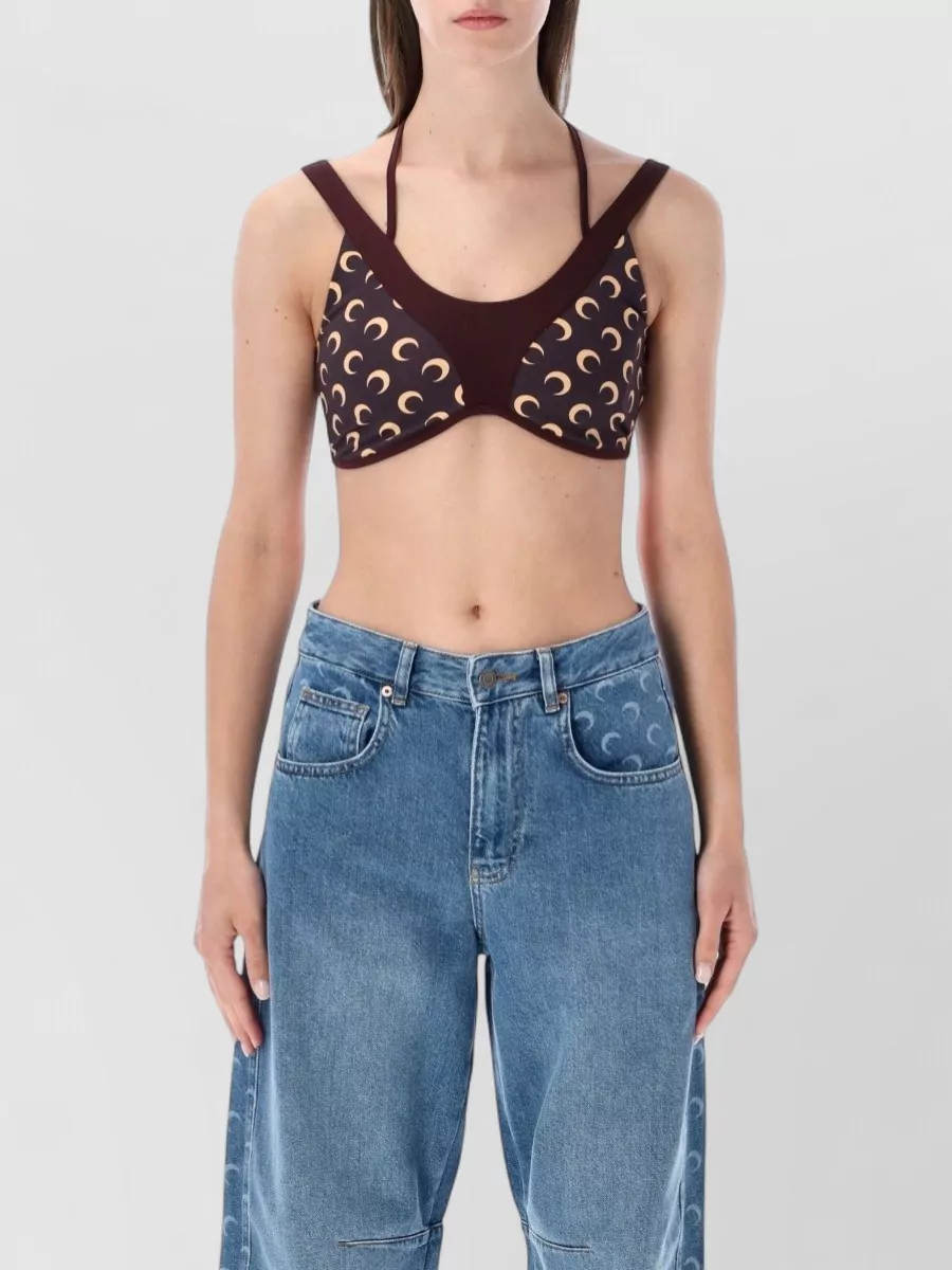 Marine Serre Printed bra top