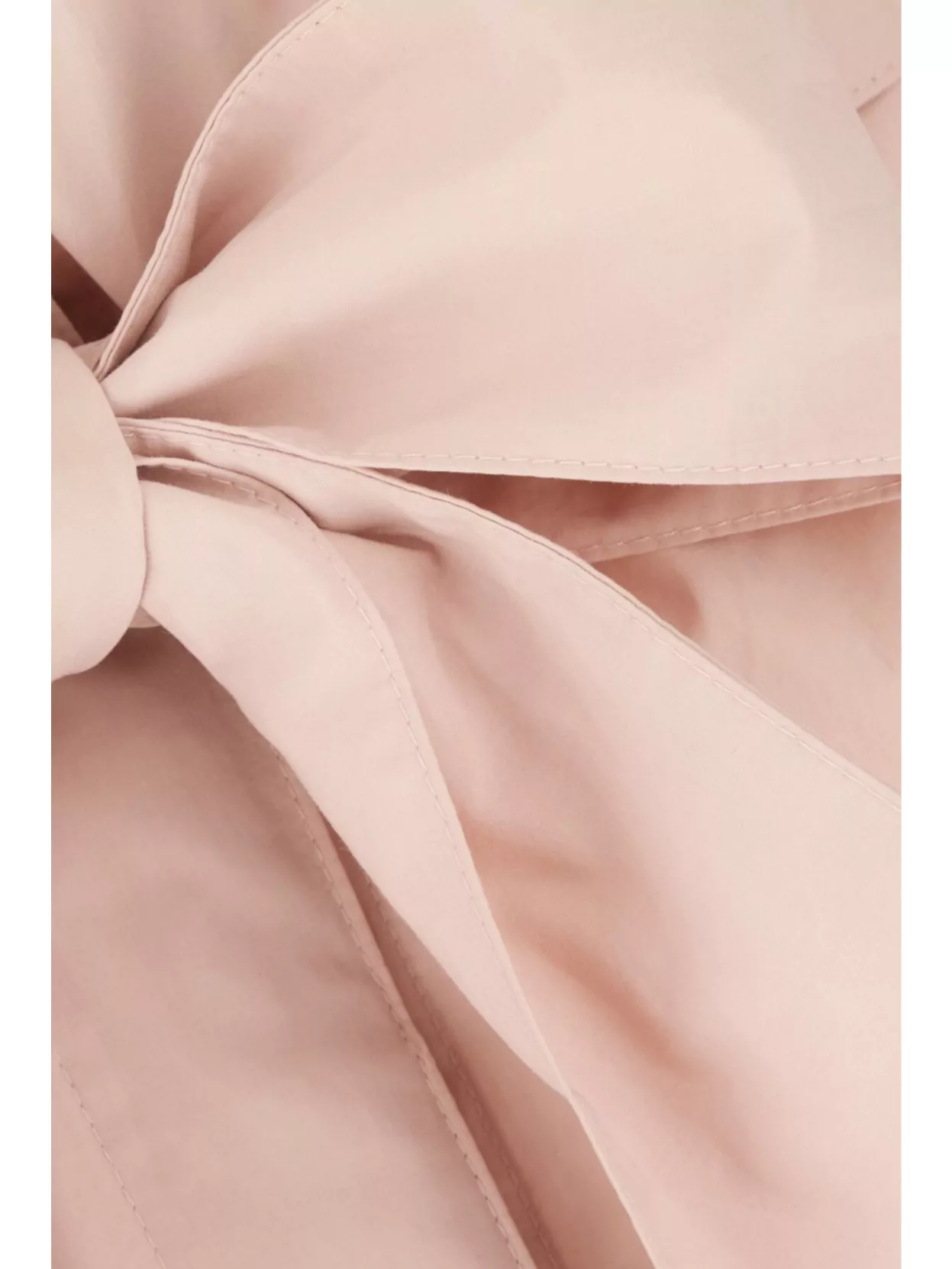 Weekend Max Mara Poplin Blouse With Belted Waist And Stand Collar In Pink