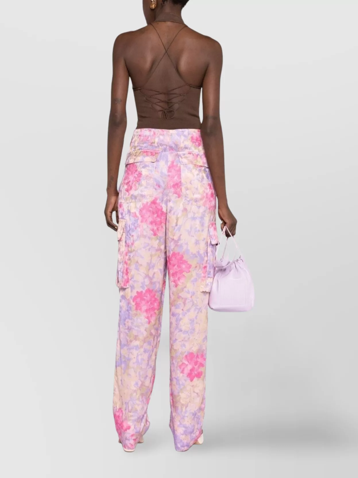 Dries Van Noten Floral Wide Leg Cargo Trousers 6048