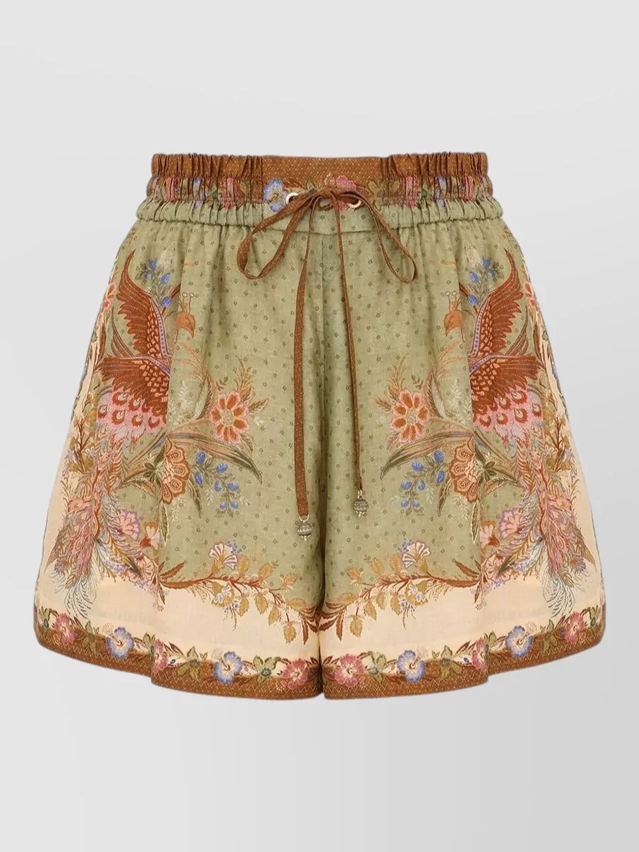 Zimmermann Silk relaxed printed shorts