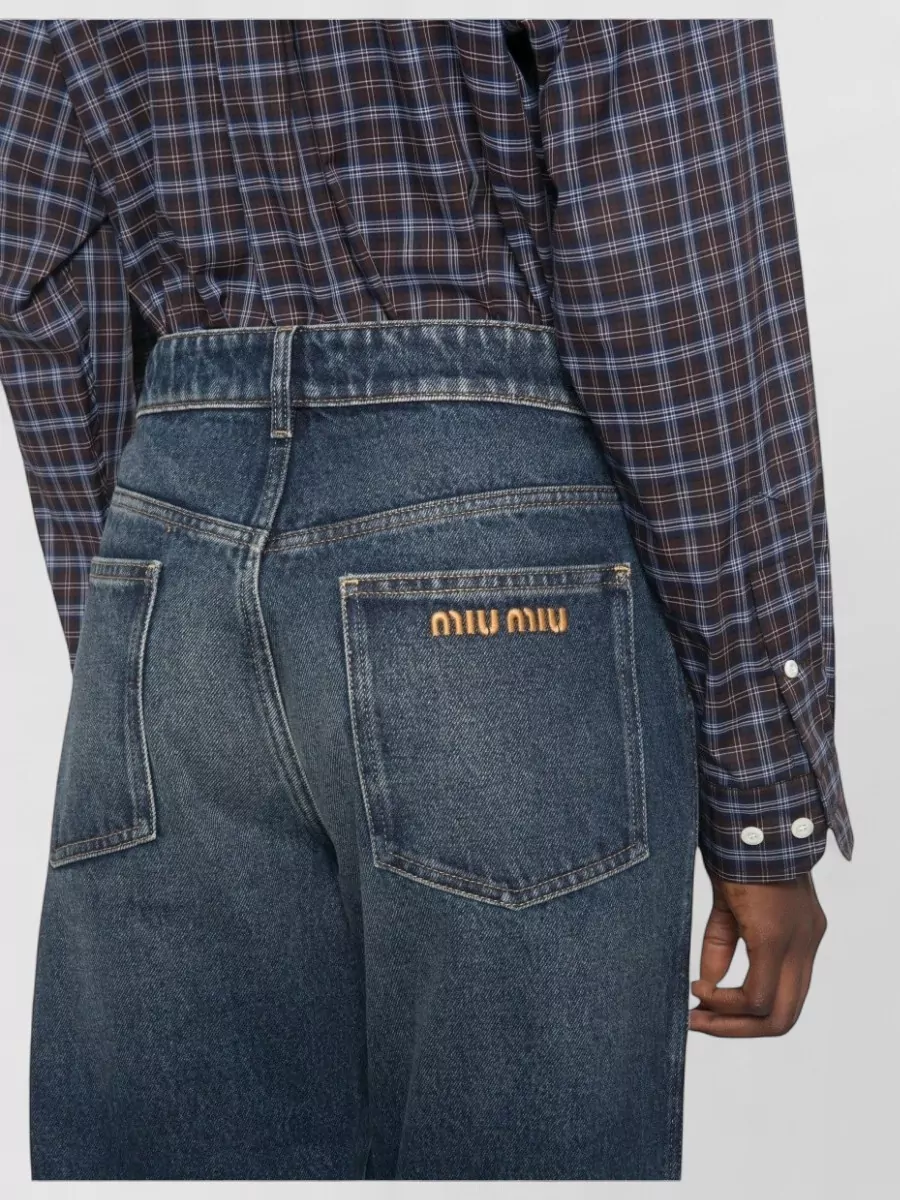 Miu Miu Denim High-Rise Boyfriend Jeans