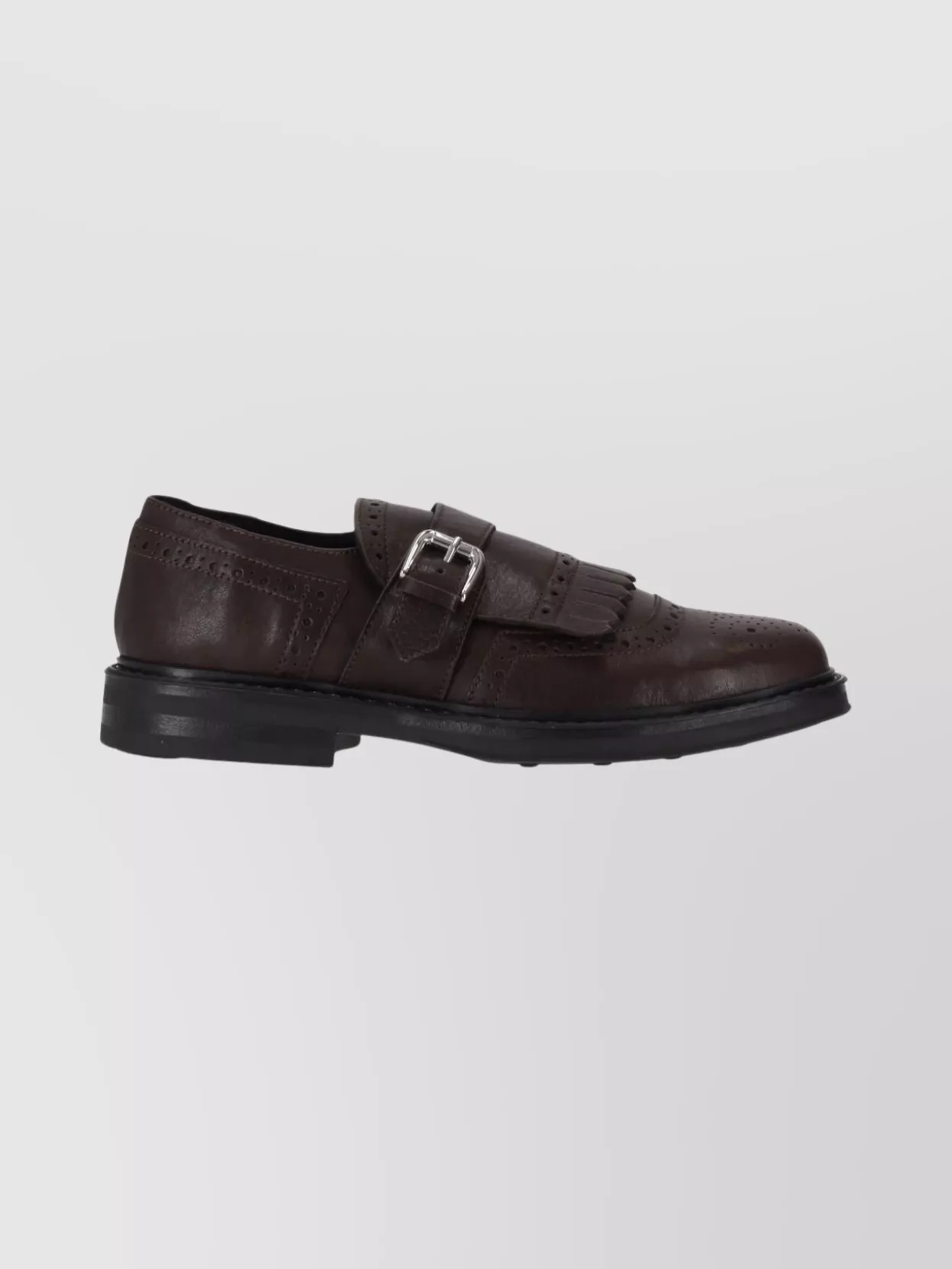 Parosh Loafers With Round Toe And Fringe