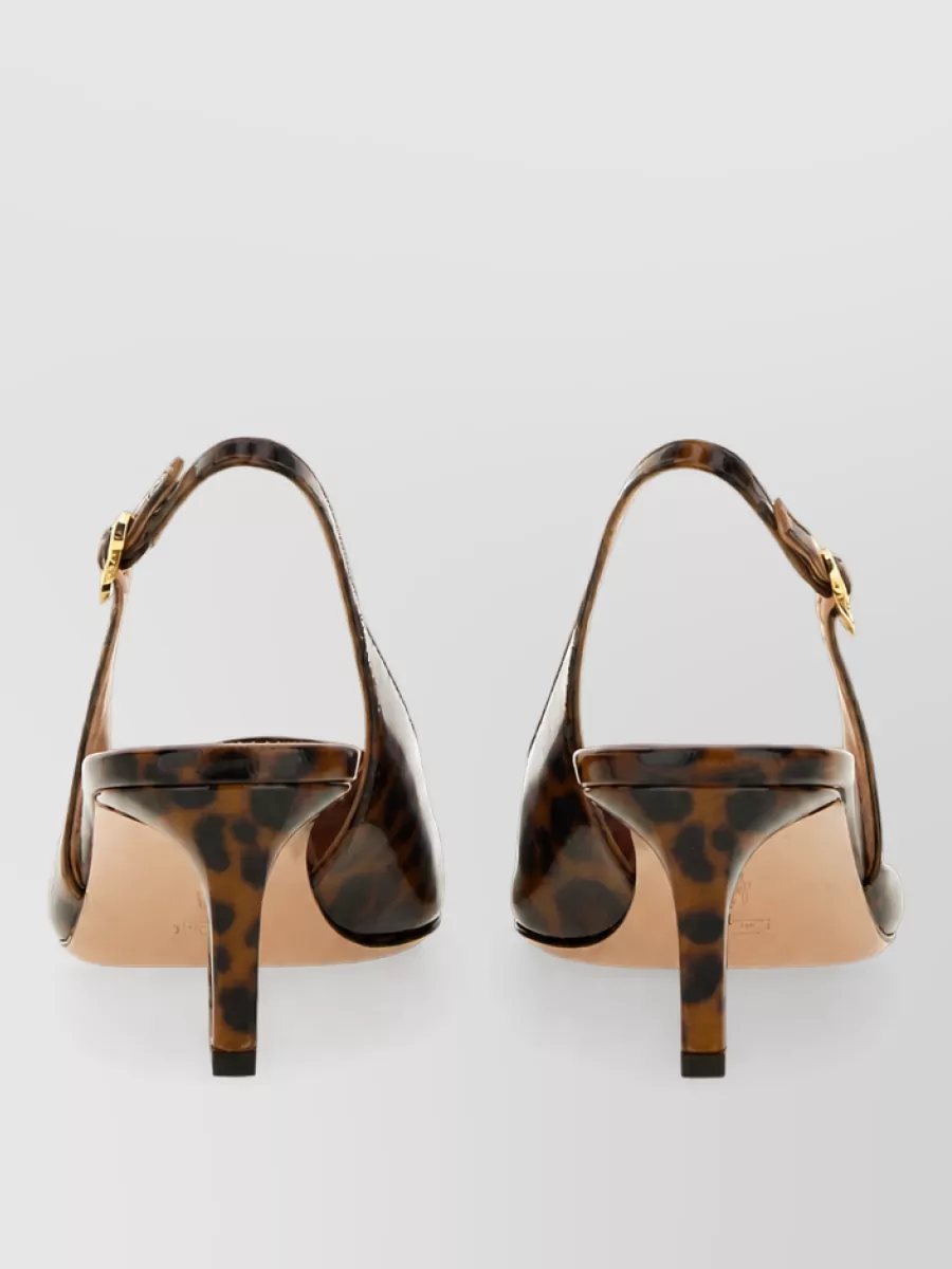 Gianvito Rossi Leather Slingback Mules