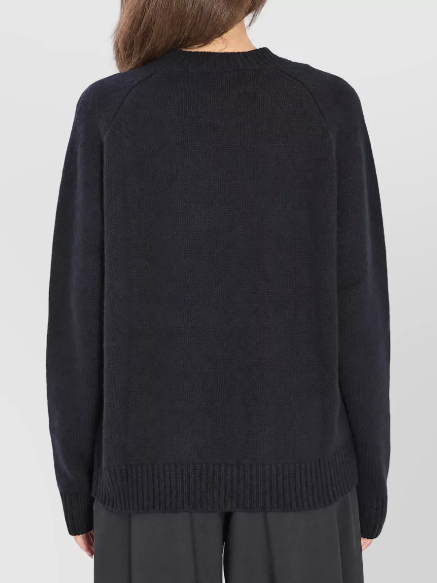 Lisa Yang Cashmere Relaxed-Fit Ribbed Crew-Neck Sweater