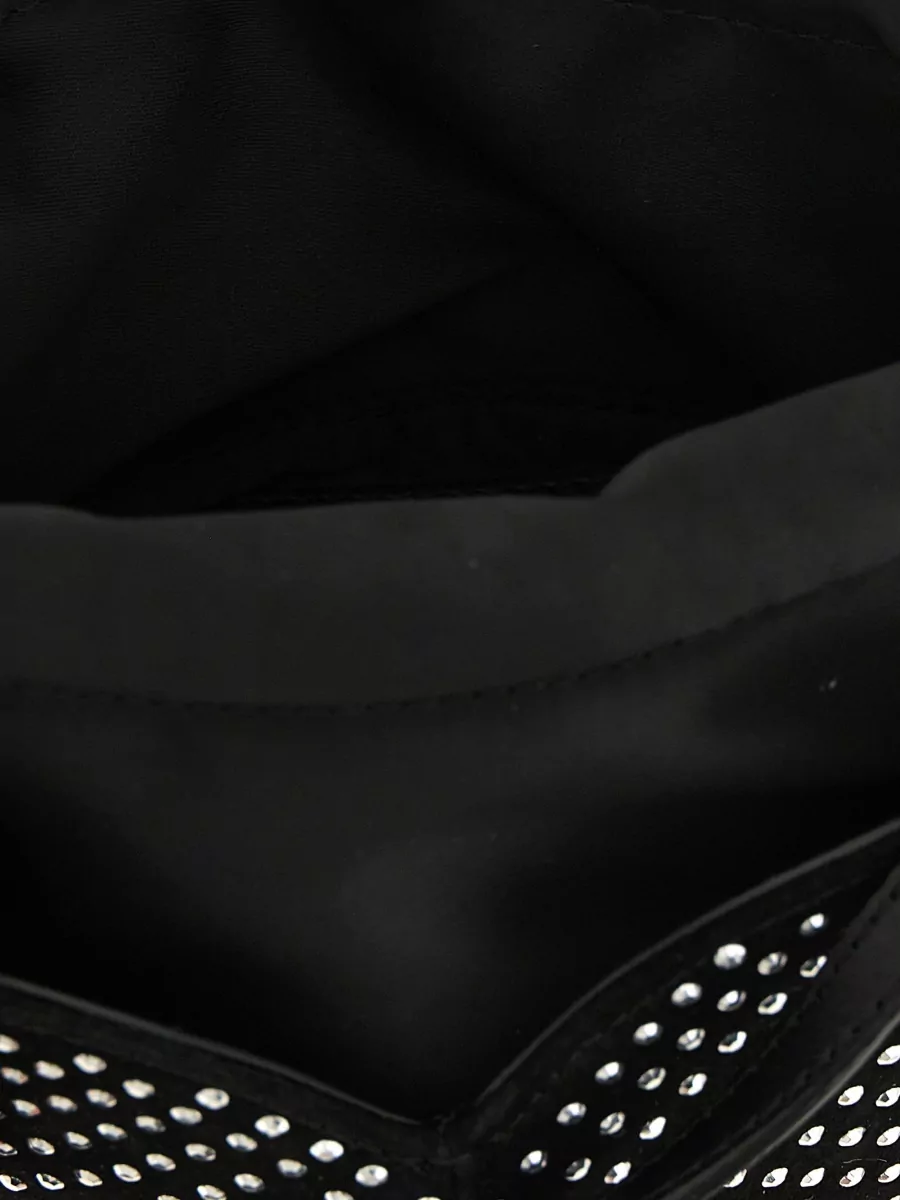 Rotate Birger Christensen Crystal-Embellished Heart Clutch Bag