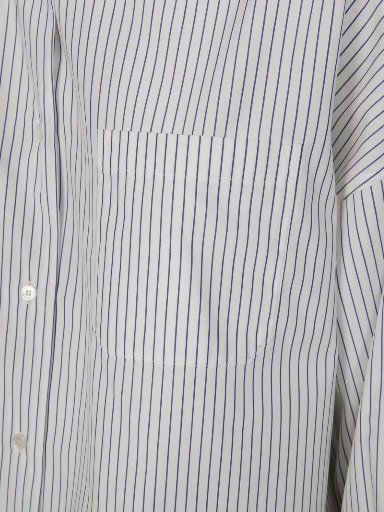 Weekend Max Mara Striped Chest Pocket Long Sleeves Top