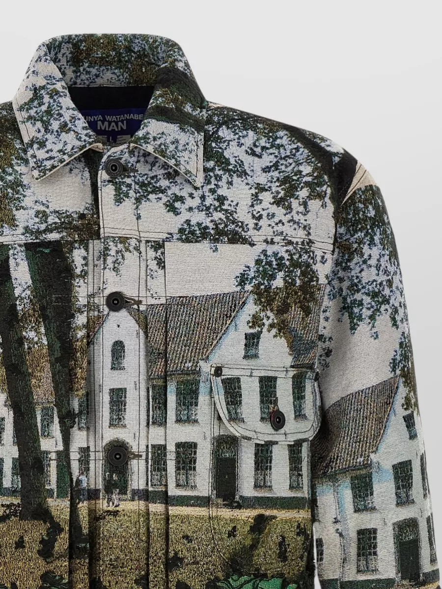 Junya Watanabe Jacquard Single Breasted Coat