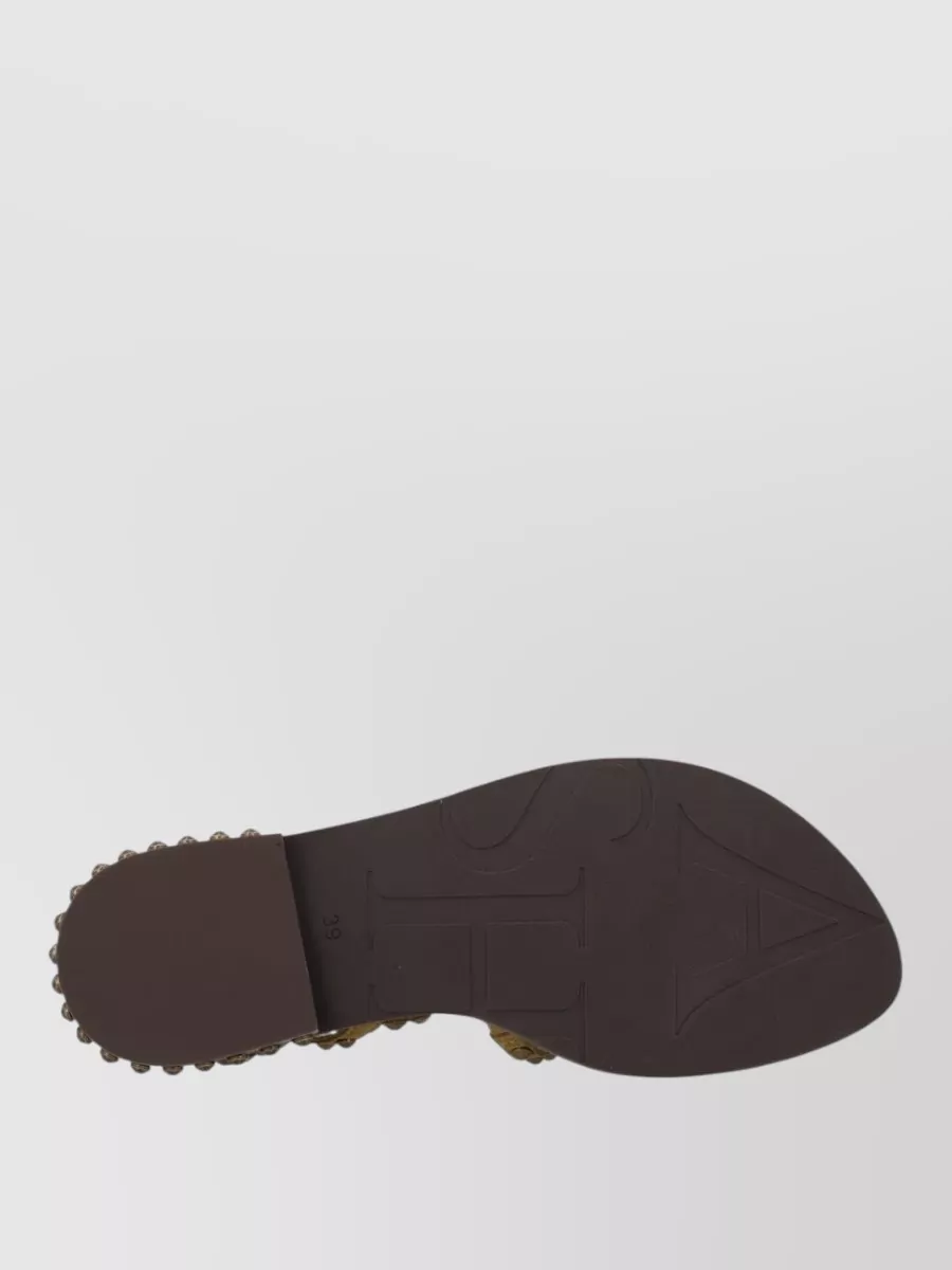 Ash Leather Sandals