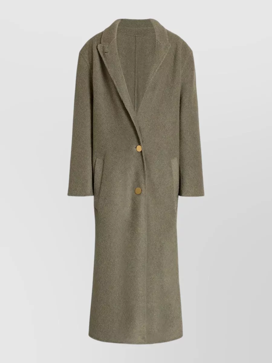 Alberta Ferretti cashmere wool silk long coat