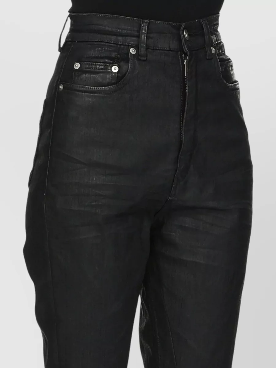 Rick Owens Drkshdw Denim High-Rise Slim Bootcut Jeans