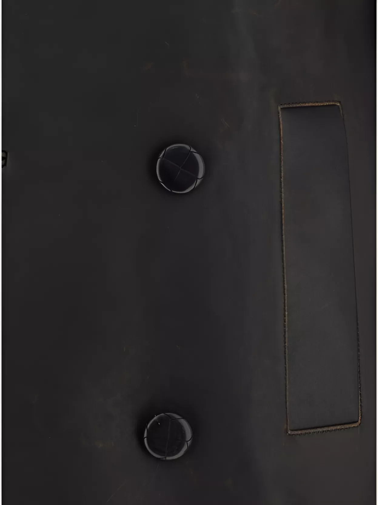 Namacheko Leather Notch Lapel Jacket With Side Welt Pockets