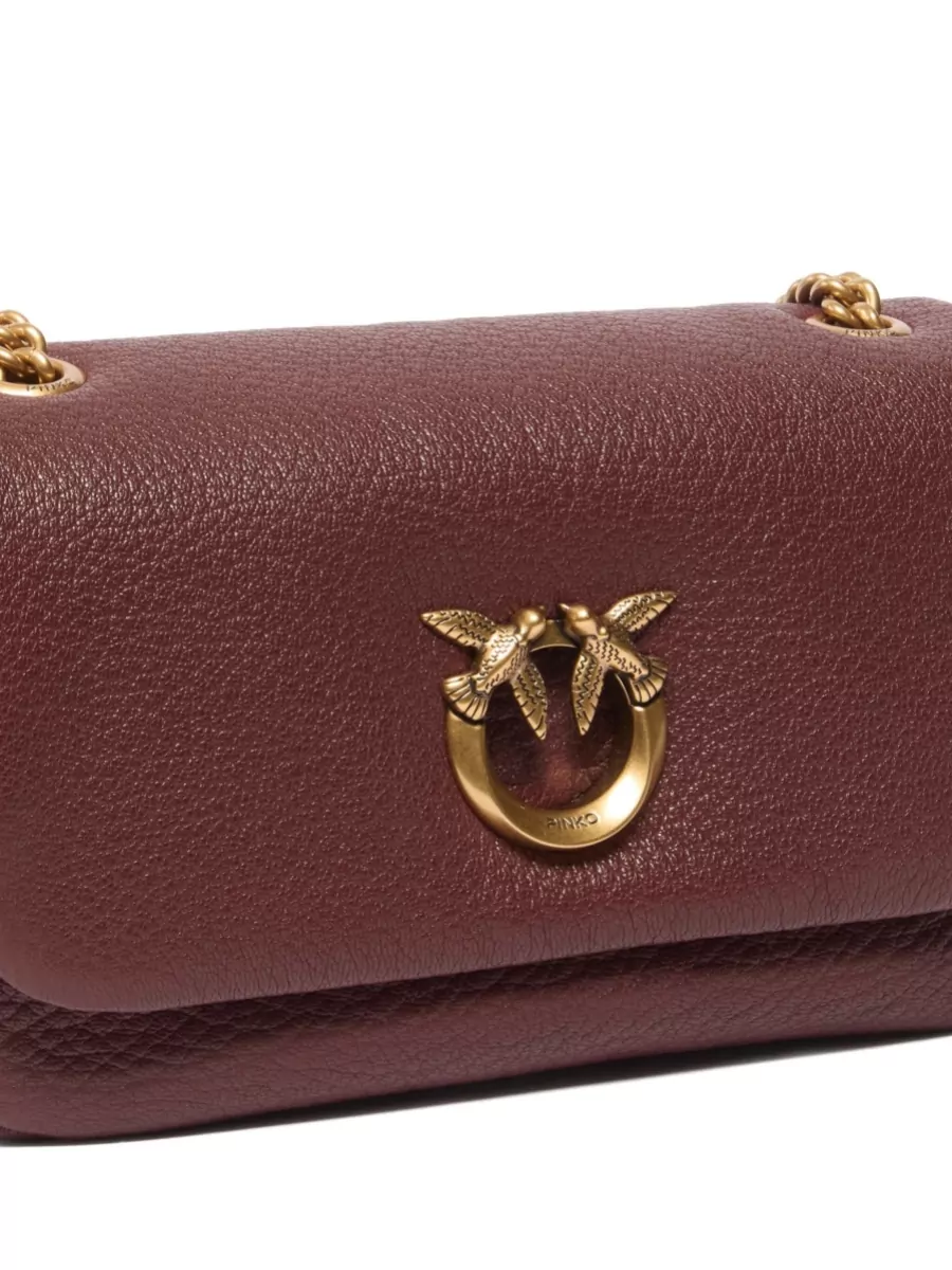 Pinko Love Bag Click Medium Lambskin Shoulder Bag