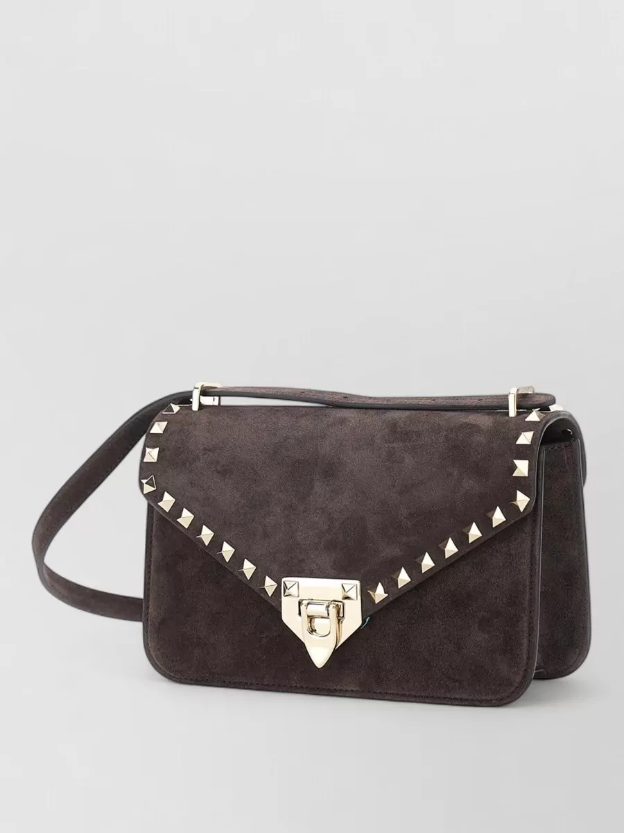 Valentino Garavani Rockstud spike small leather clutch bag