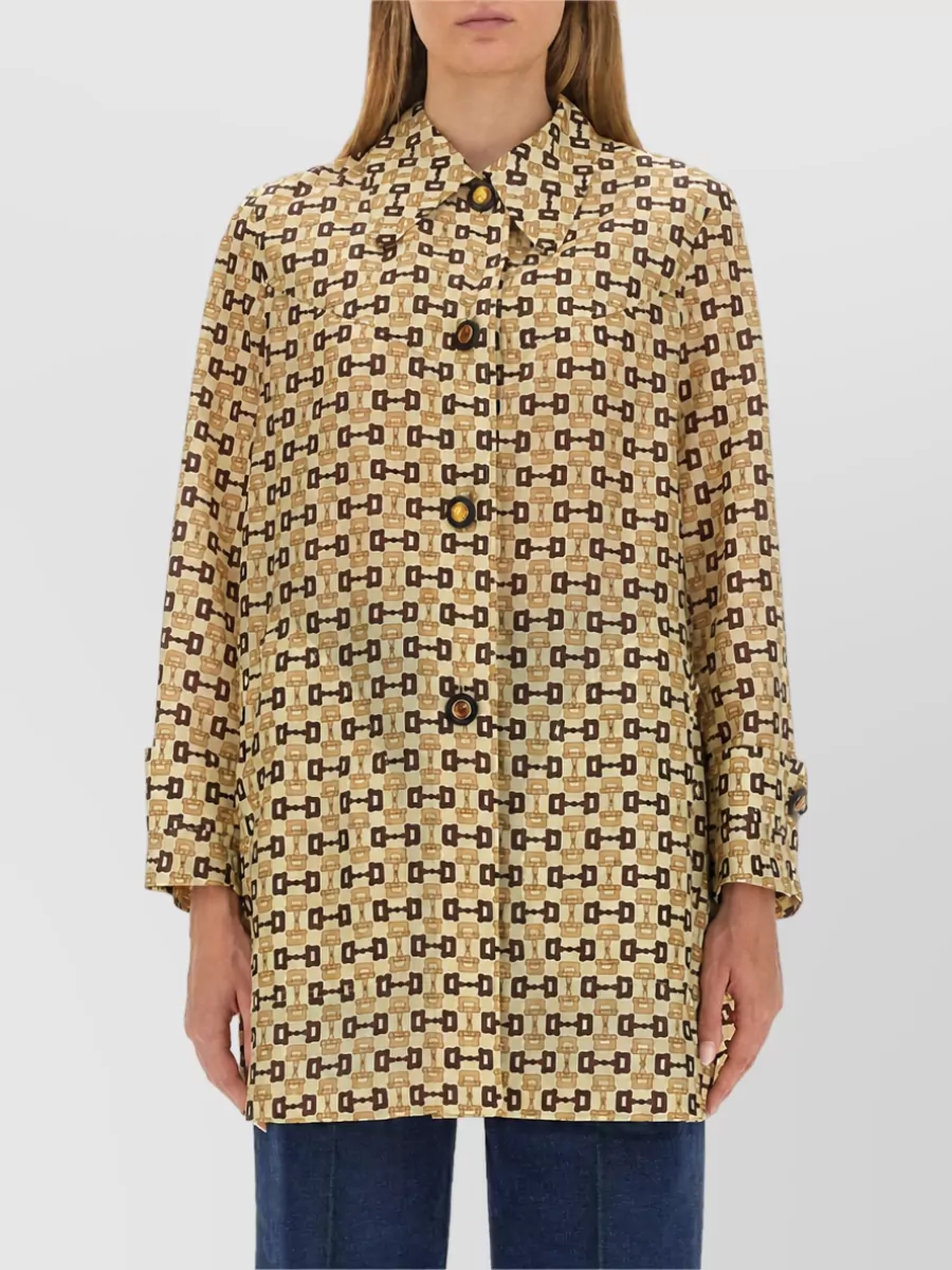 Gucci Horsebit Print Coat