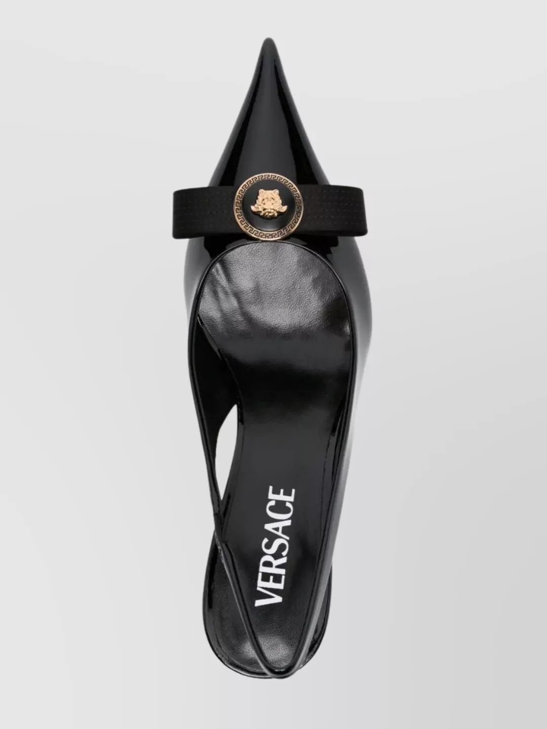 Versace Gianni Ribbon Pumps With 85mm Back Strap