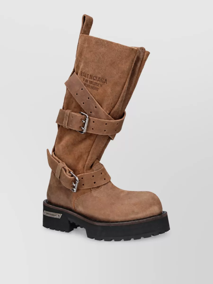 Balenciaga leather ankle boots