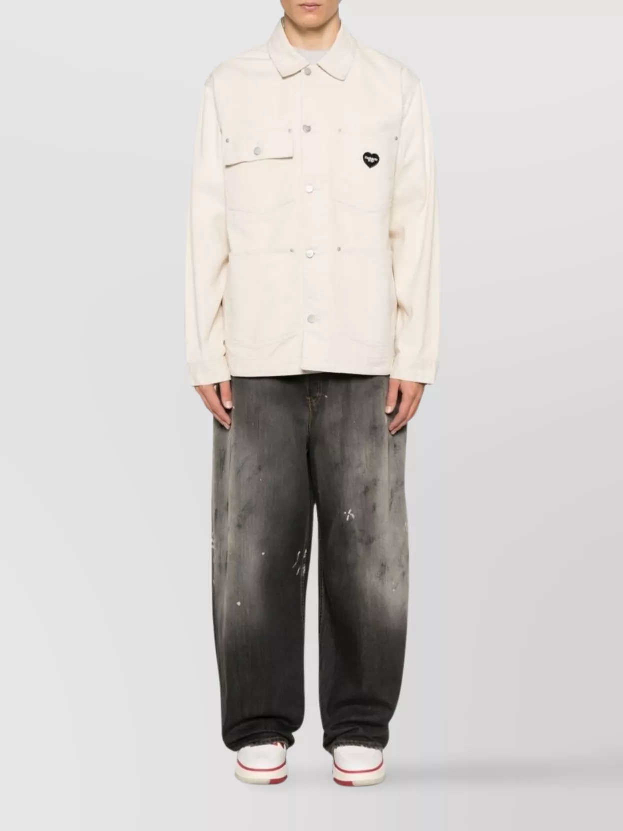 Carhartt Wip Buttoned Cuffs Collared Long Sleeves Waist Tabs