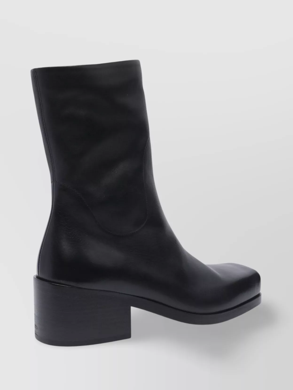 Marsèll Leather Square Toe Ankle Boots