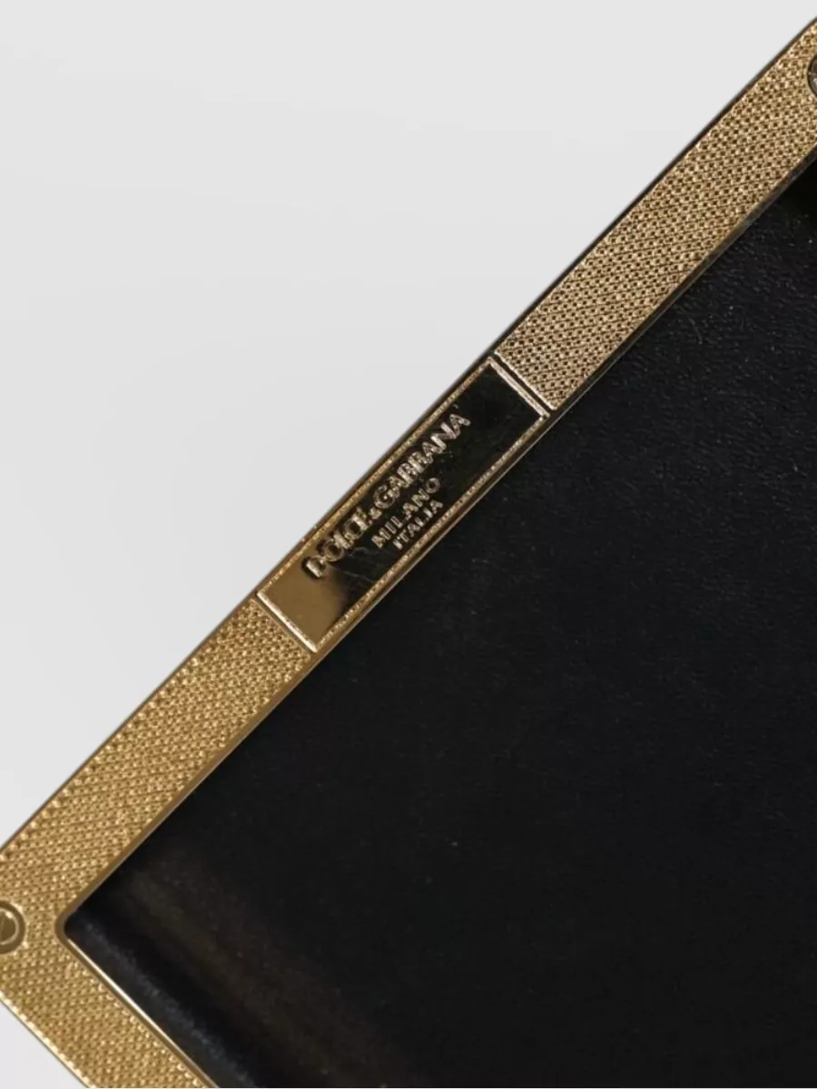 Dolce&Gabbana Na Leather Studded Clutch Bag