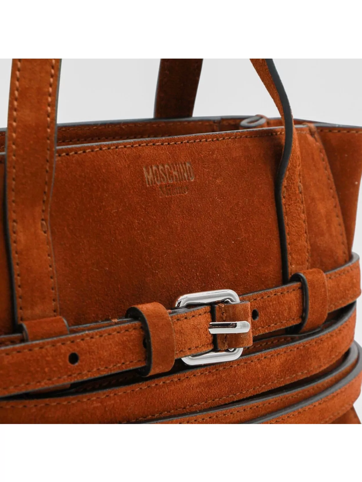 Moschino Shoulder Bag With Adjustable Strap And Buckle