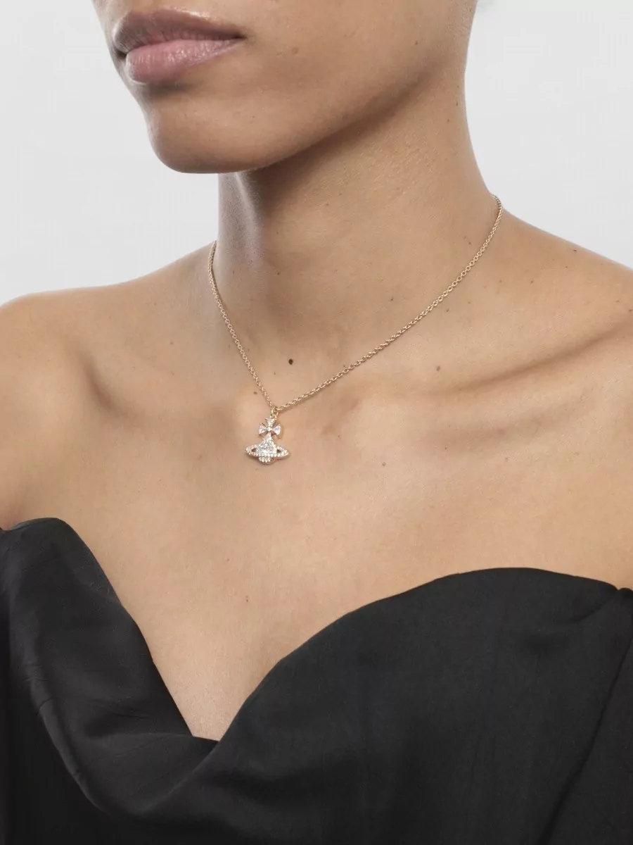 Vivienne Westwood Womens Brass Necklace Adjustable Chain Pendant