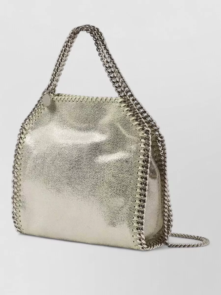 Stella Mccartney Falabella Mini Metallic Tote Bag