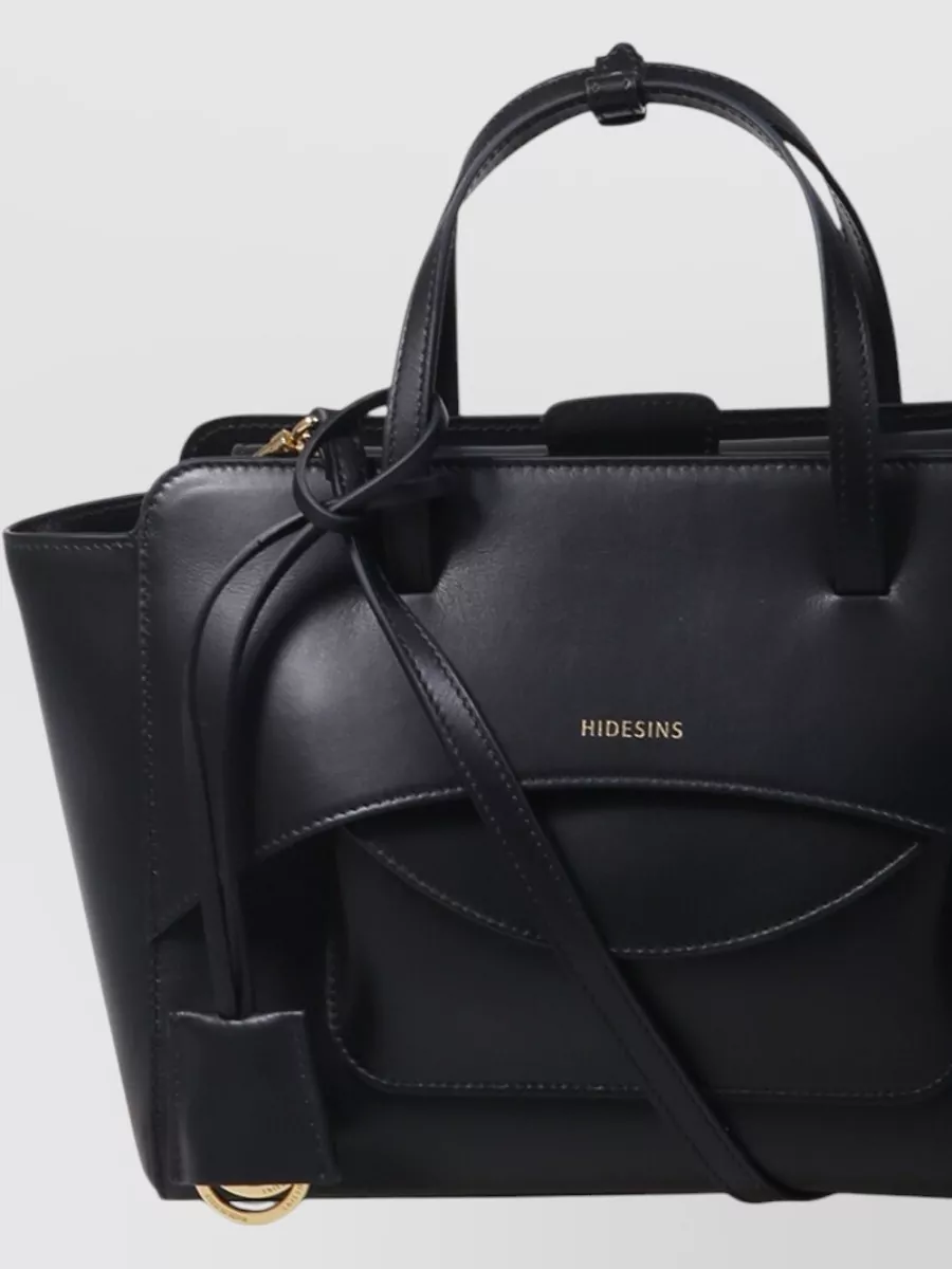 Hidesins Calf Leather Flap Medium Tote Bag