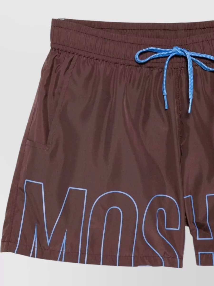 Moschino Logo Print Swim Shorts