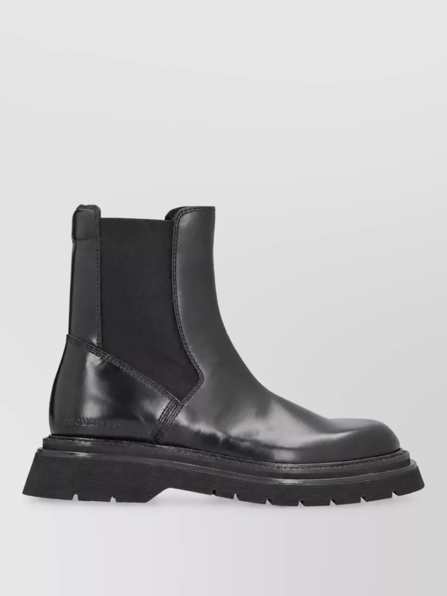 Dsquared2 leather chelsea boots