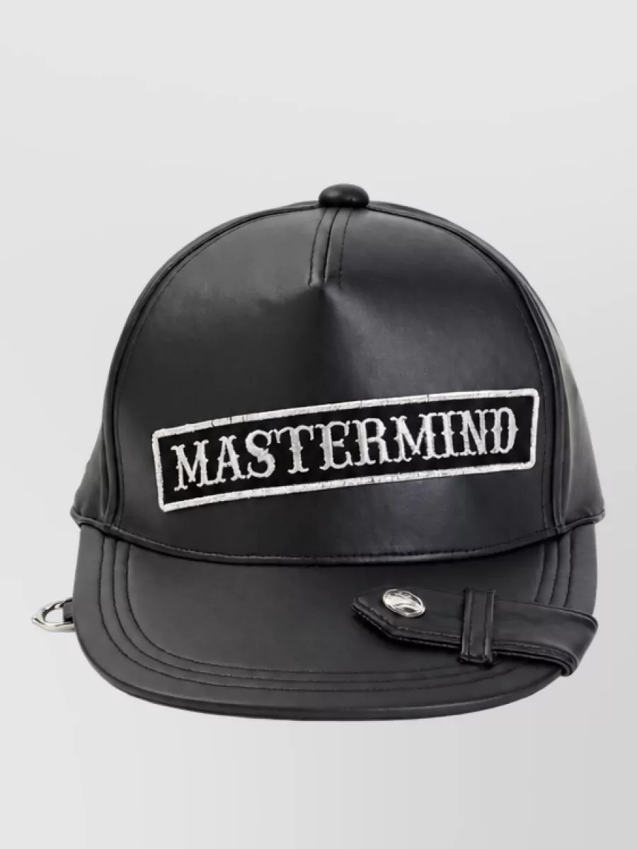 Mastermind World synthetic leather baseball cap