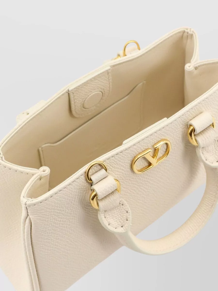 Valentino Garavani Vlogo Signature Mini Leather Top Handle Bag
