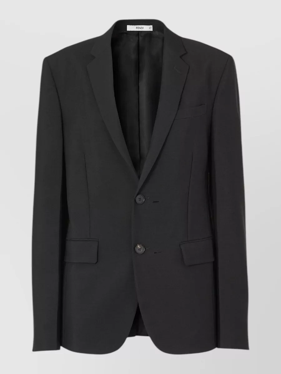 Fendi mohair oversized single-breasted blazer