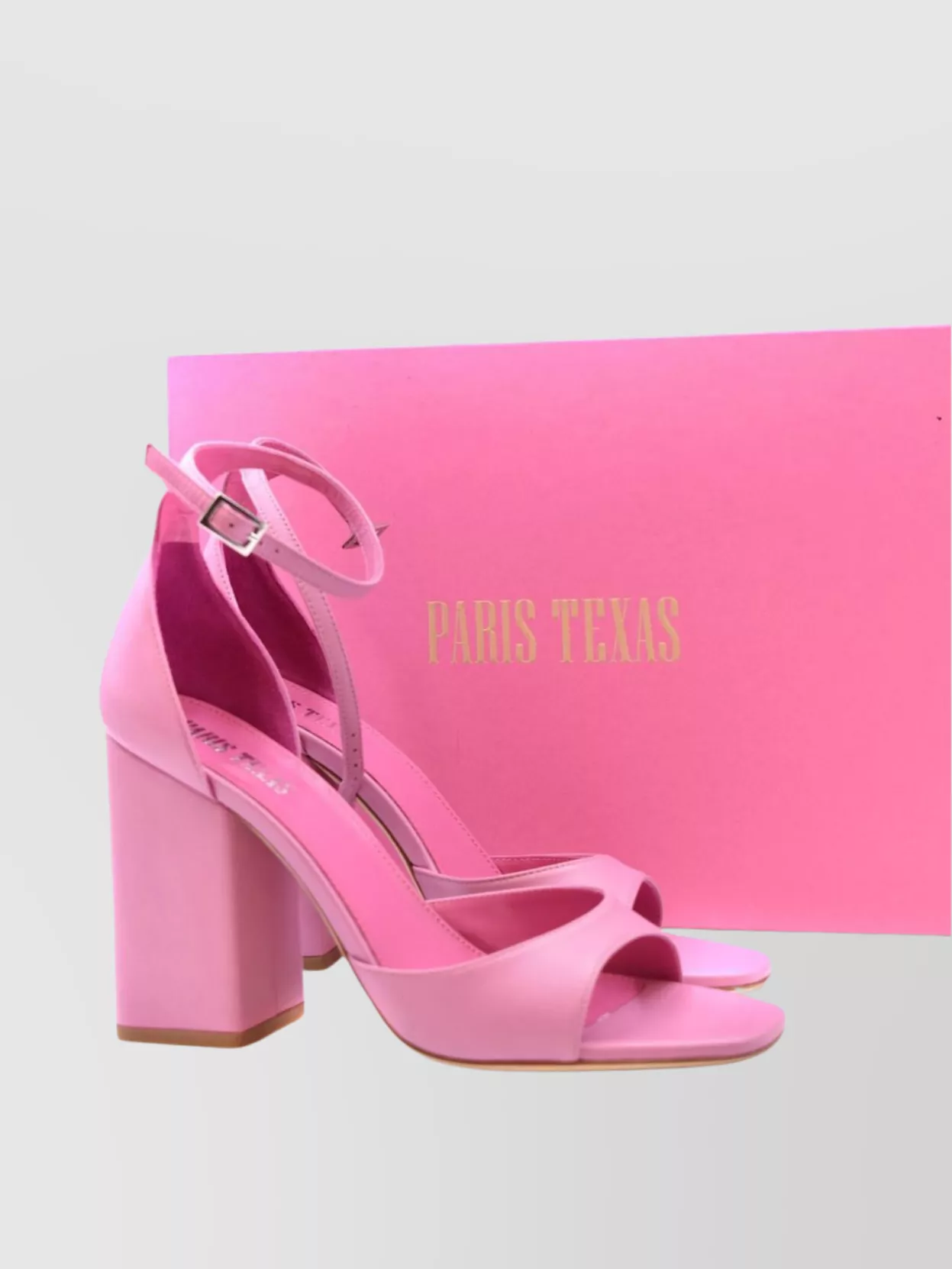 Paris Texas Block Heel Sandals Ankle Strap