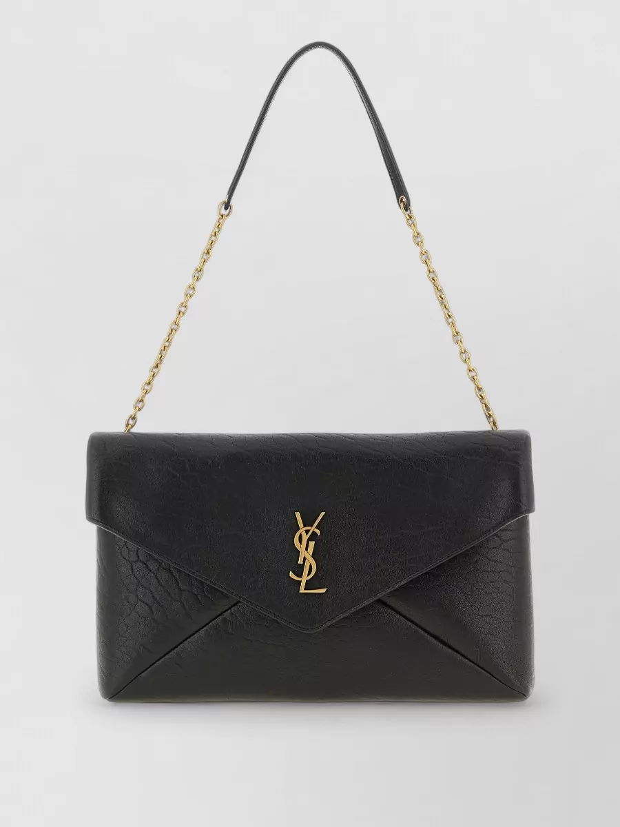 Saint Laurent cassandre medium leather clutch bag