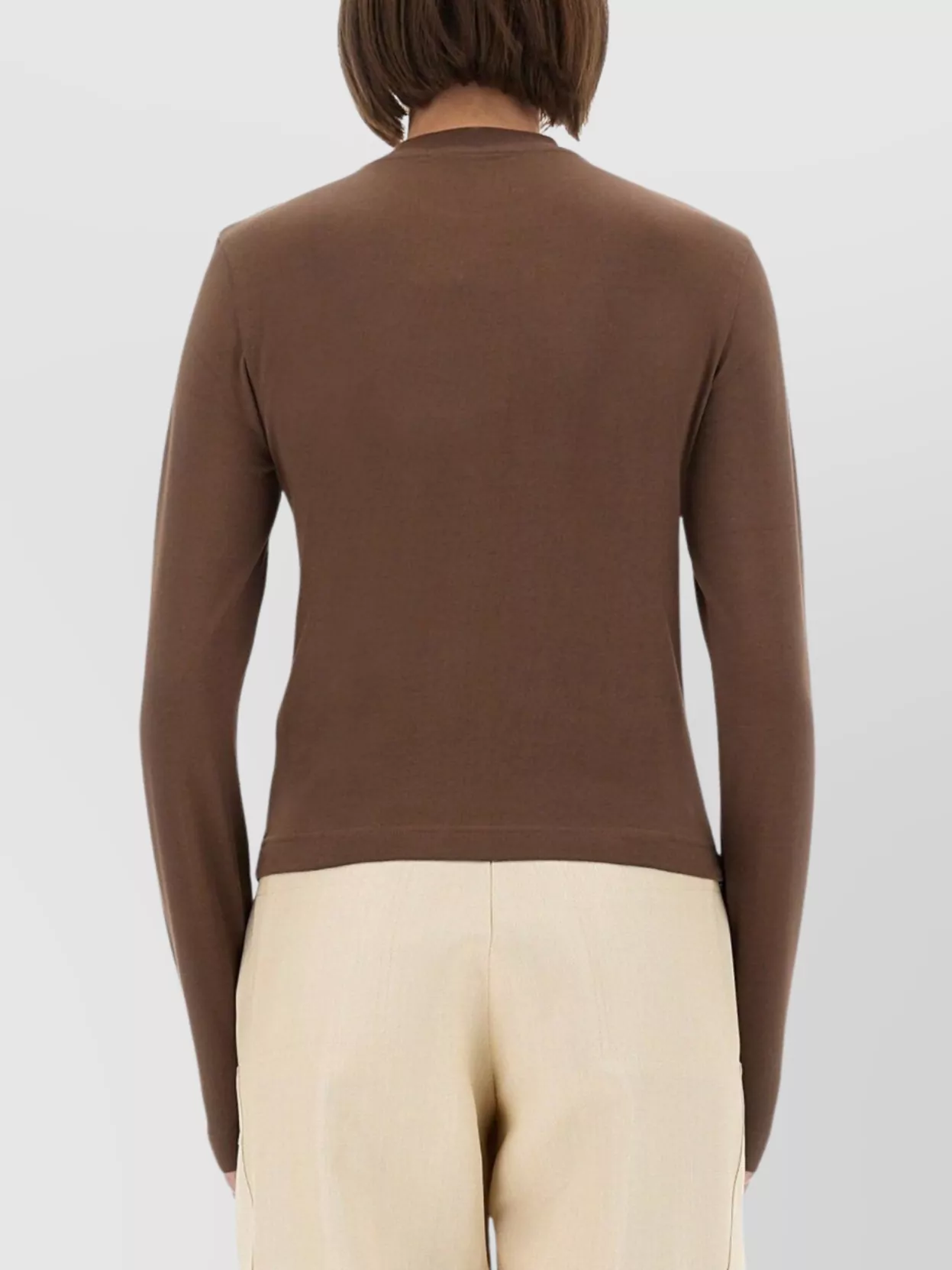 Jacquemus Crew Neck Long Sleeves Top